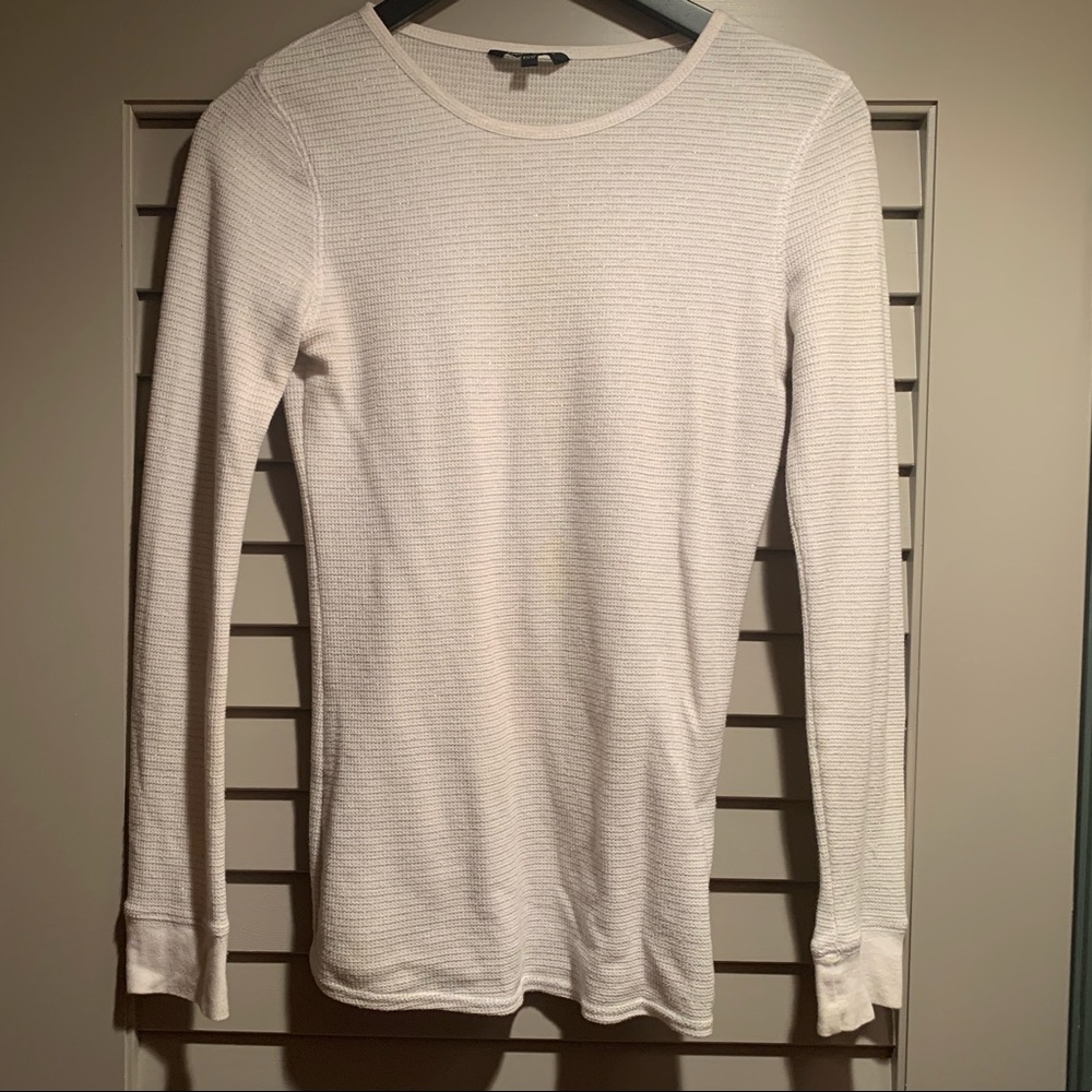George White Waffle Tee